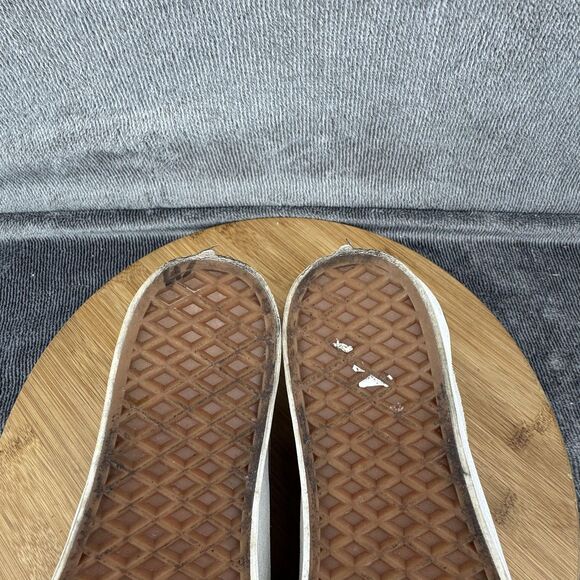 Vans Old Skool Platform Shoes Womens Size 7 Cream Blue Pink Suede Fleece - Picture 9 of 11